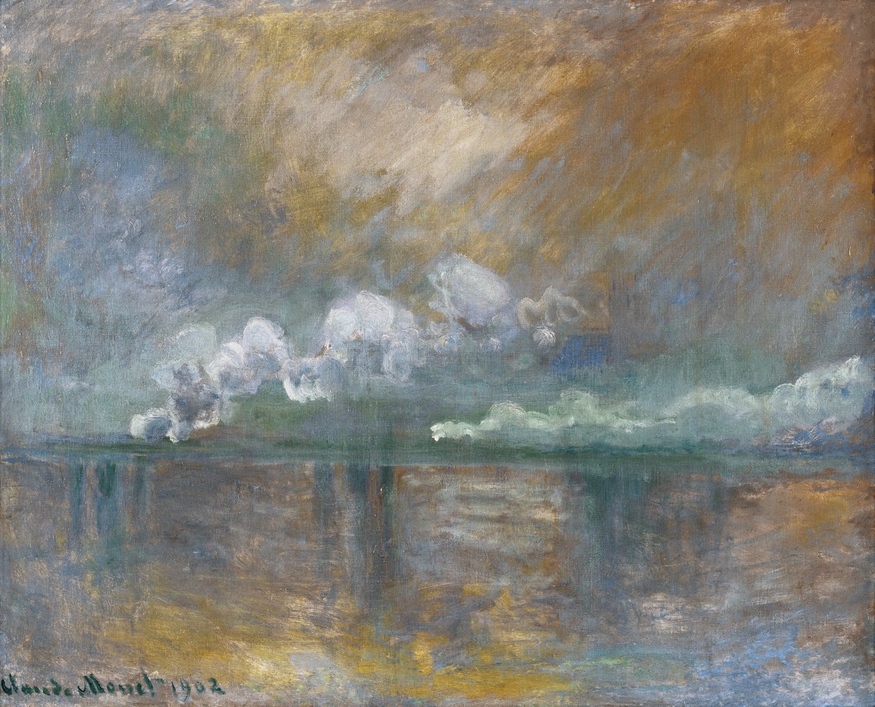 Charing Cross Bridge, Smoke in the Fog, 1902 by Claude Monet