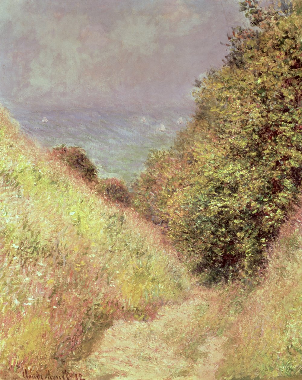 Chemin de la Cavee, Pourville by Claude Monet