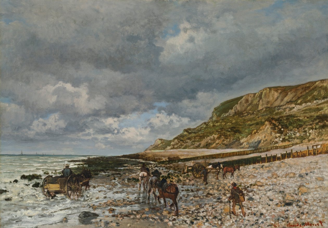 Horses at the Pointe de la Hève by Claude Monet