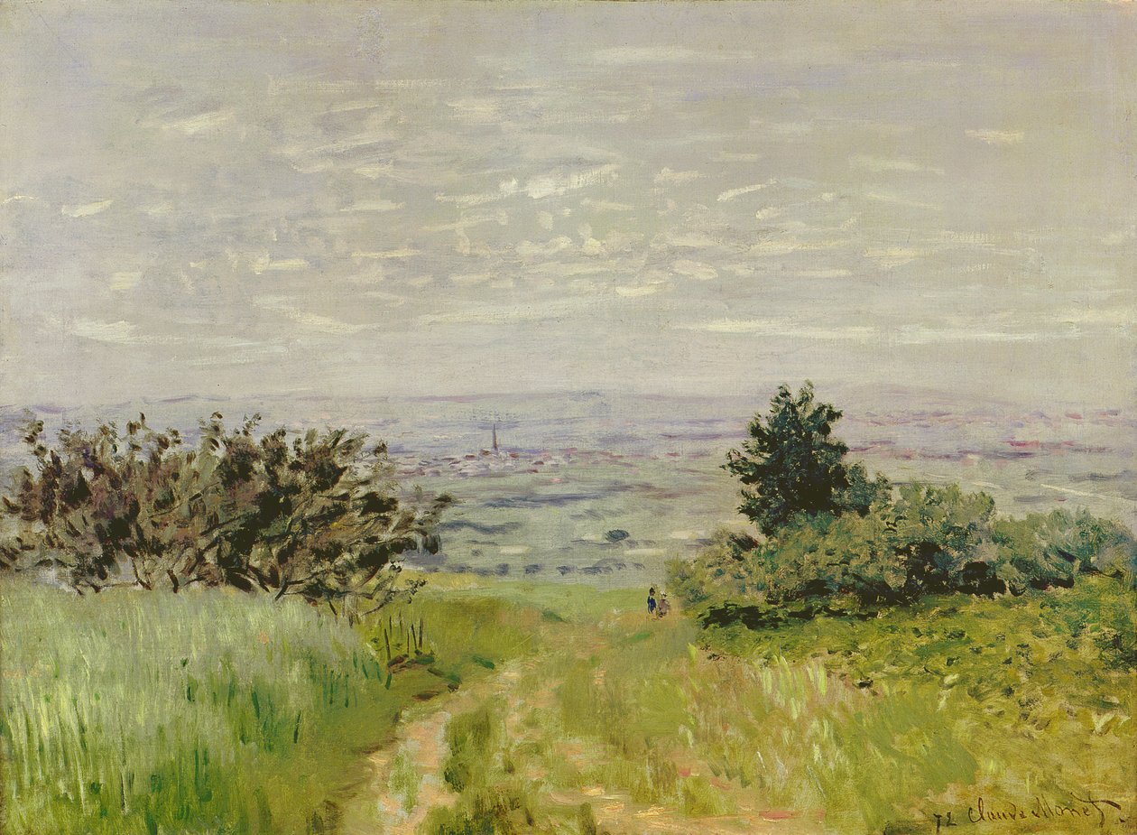 Landscape, Full View of Argenteuil (Hills of Sannois) by Claude Monet