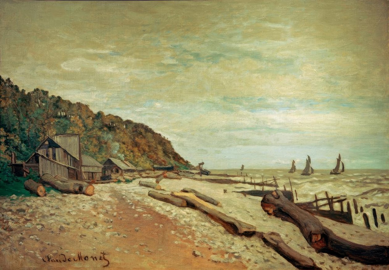The Small Shipyard, Near Honfleur by Claude Monet