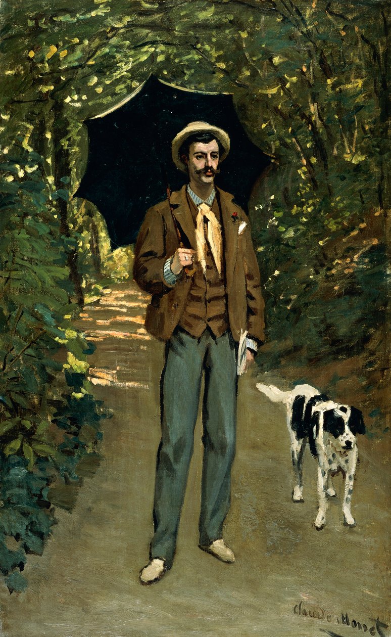 Man with an Umbrella, c.1868-69 by Claude Monet