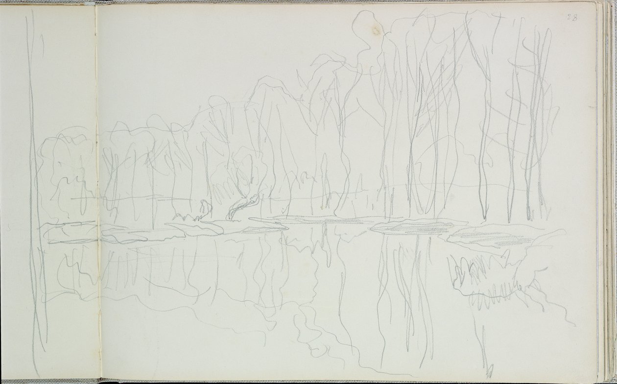 Poplar Trees on the River Epte by Claude Monet