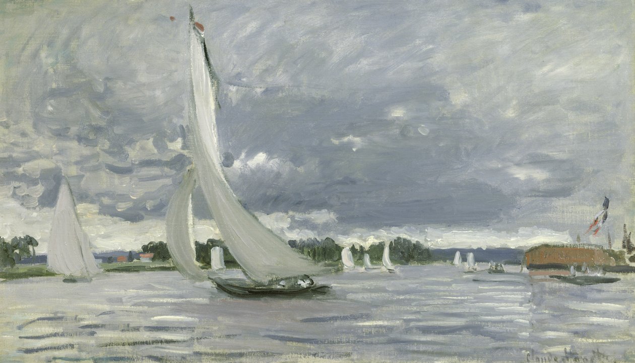 Regatta at Argenteuil, 1872 by Claude Monet