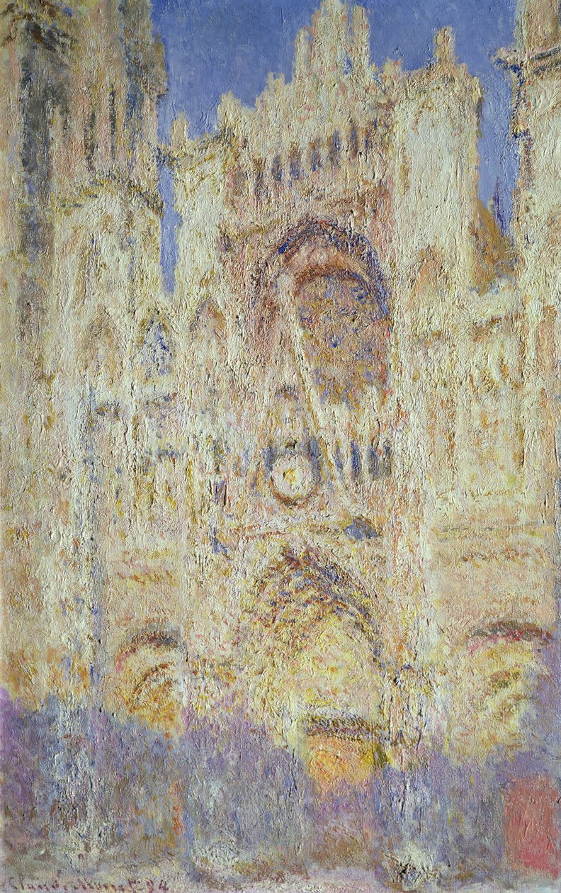 Rouen Cathedral at Sunset by Claude Monet
