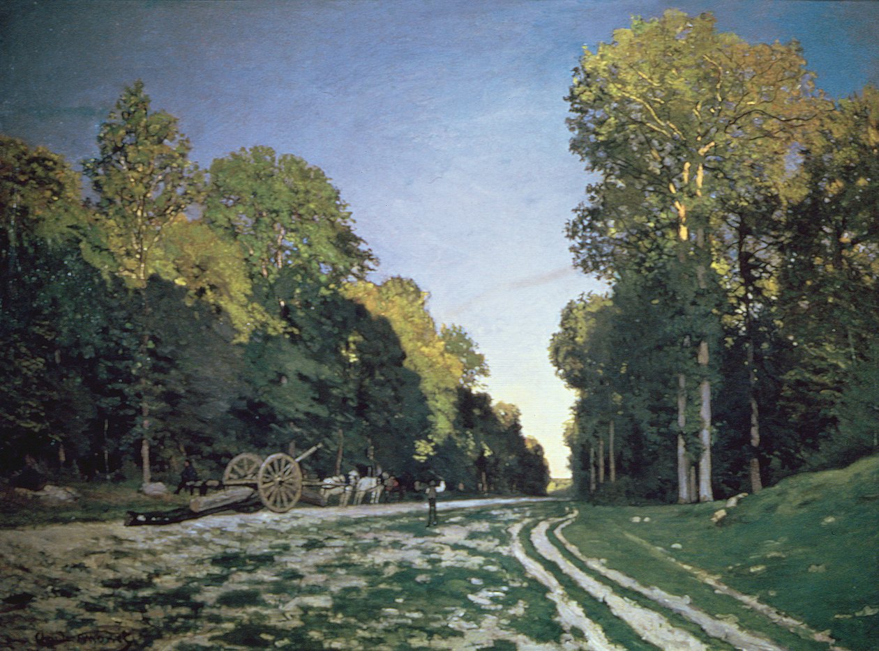 Road to Chailly, Fontainebleau, 1864 by Claude Monet