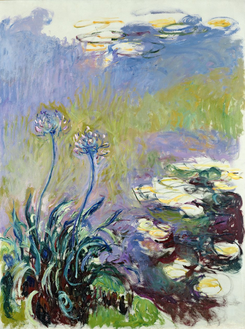 The Agapanthus by Claude Monet