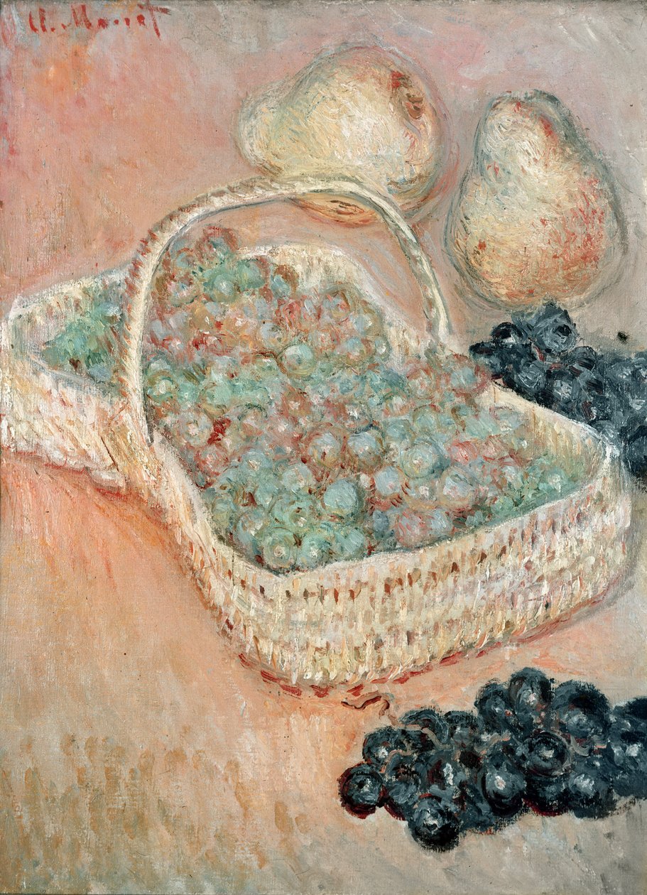 The Basket of Grapes by Claude Monet