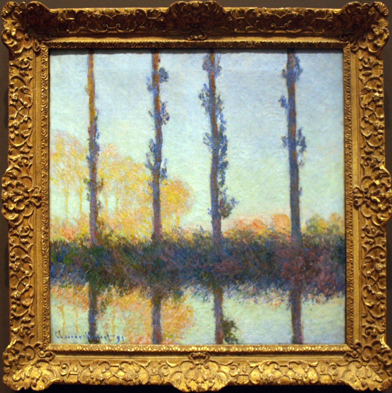 The Four Trees by Claude Monet