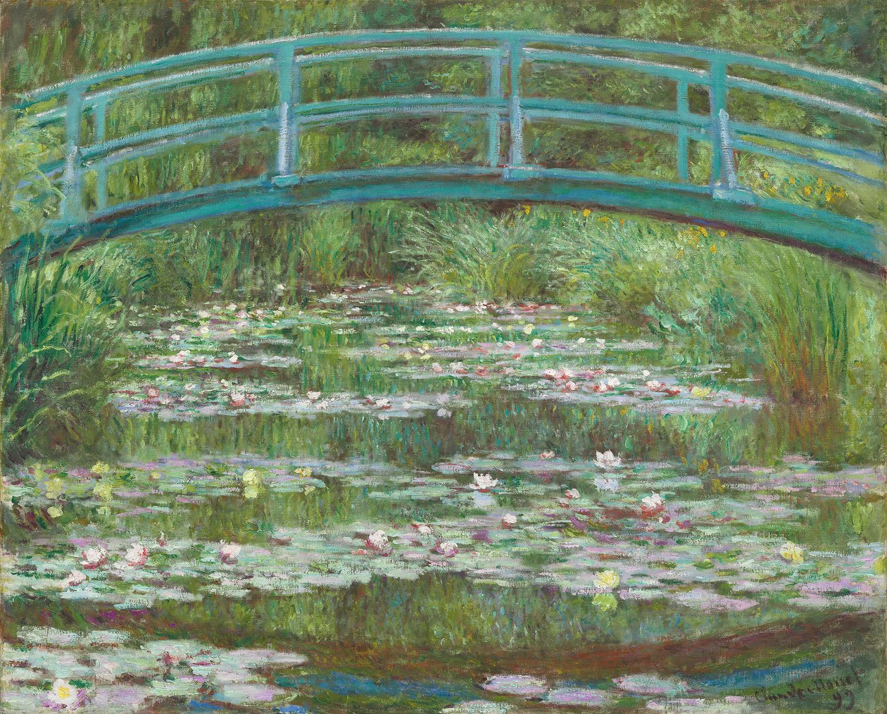 The Japanese Footbridge, 1899 by Claude Monet