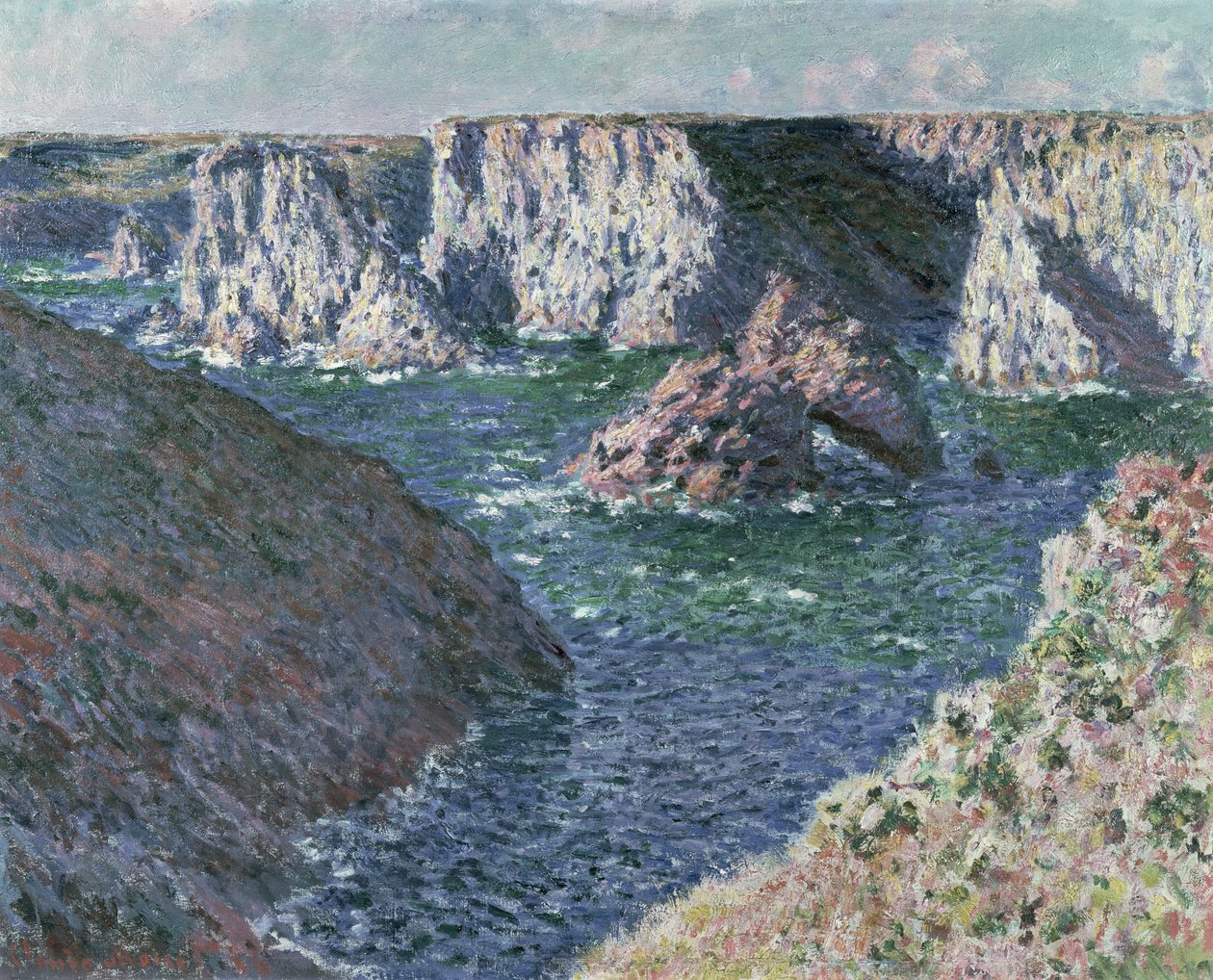 The Rocks of Belle Ile, 1886 by Claude Monet