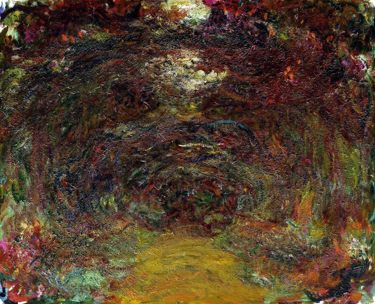 The Rose Path by Claude Monet