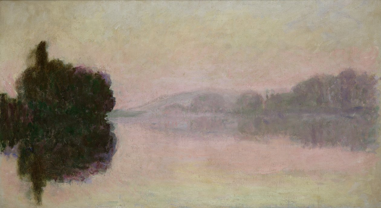 The Seine at Port-Villez, Evening Effect by Claude Monet
