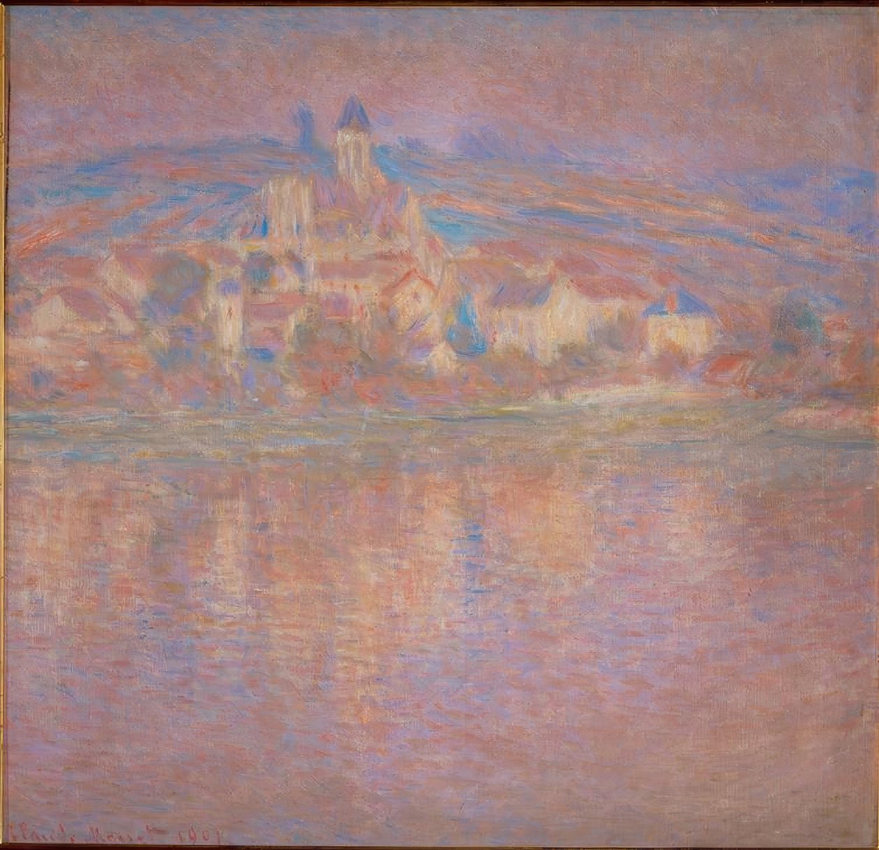 Vetheuil, Sunset by Claude Monet