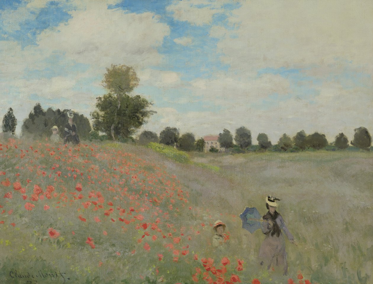 Wild Poppies, near Argenteuil by Claude Monet