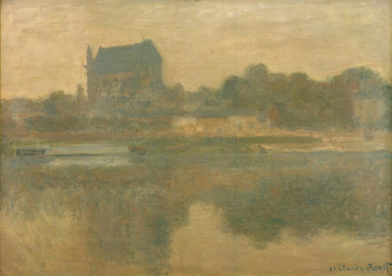 Church of Vernon, Fog by Claude Monet