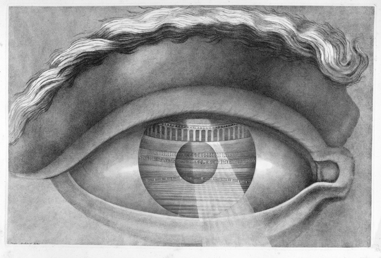 Eye Enclosing the Theatre at Besancon, France, 1847 by Claude Nicolas Ledoux