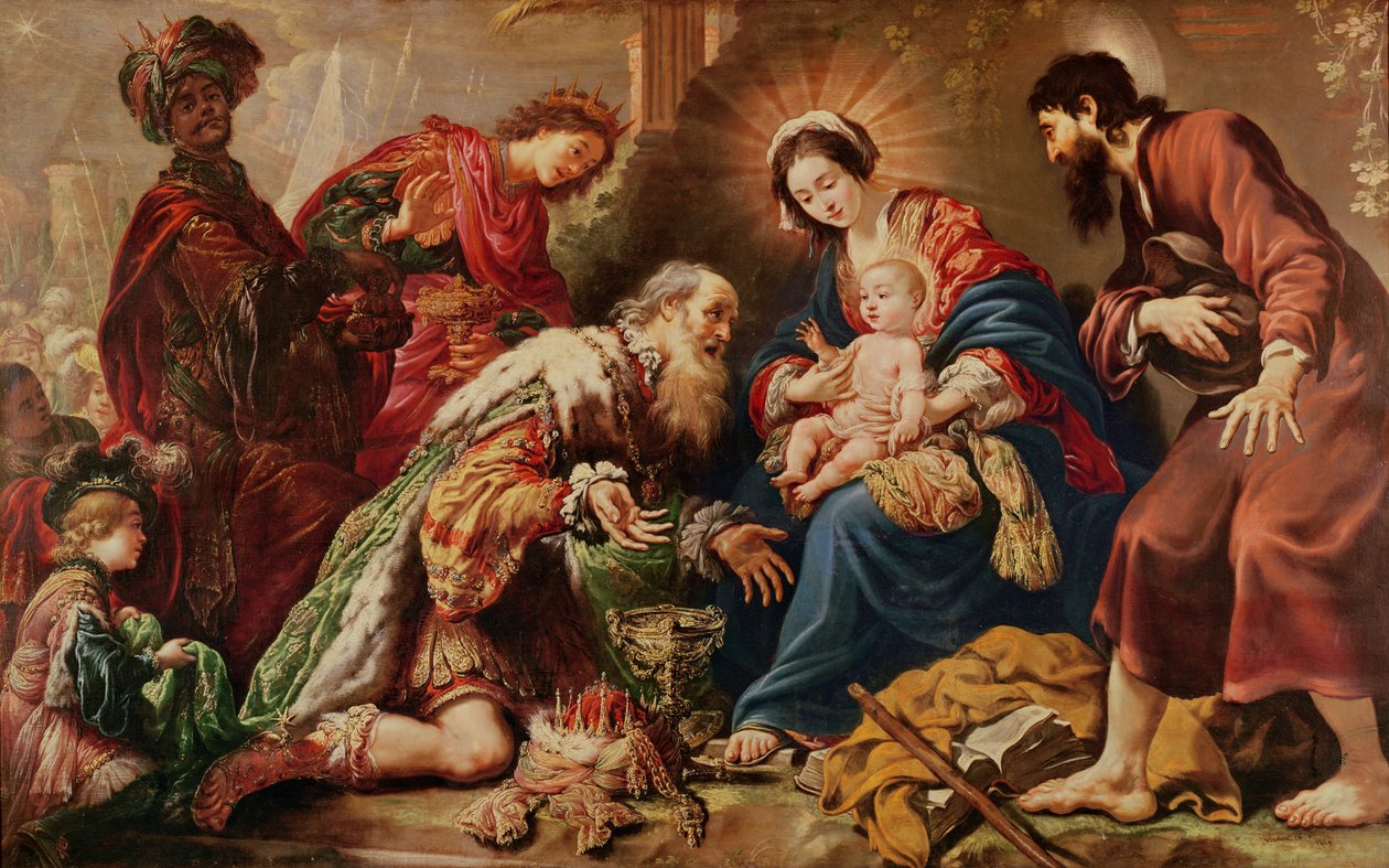Adoration of the Magi by Claude Vignon