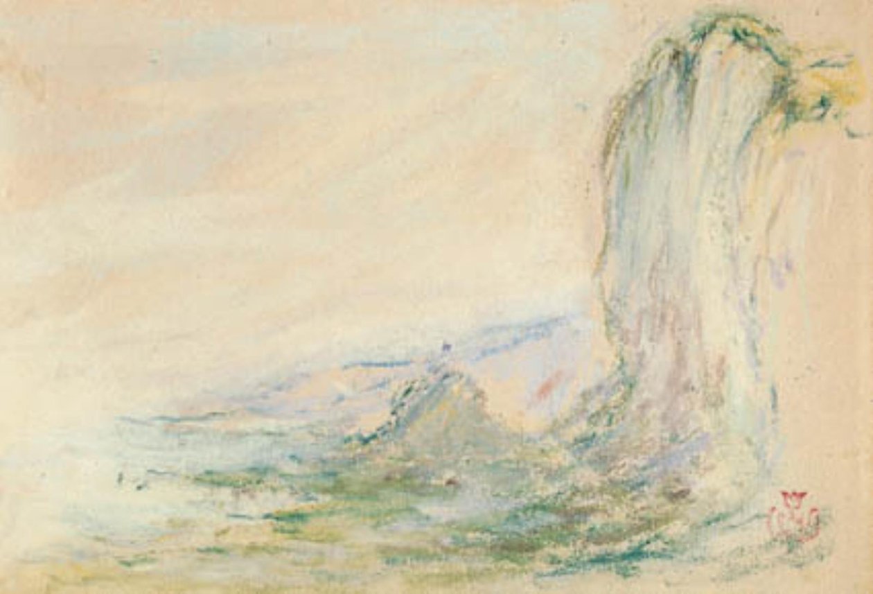 The Cliffs at Étretat at Low Tide by Claude Emile Schuffenecker