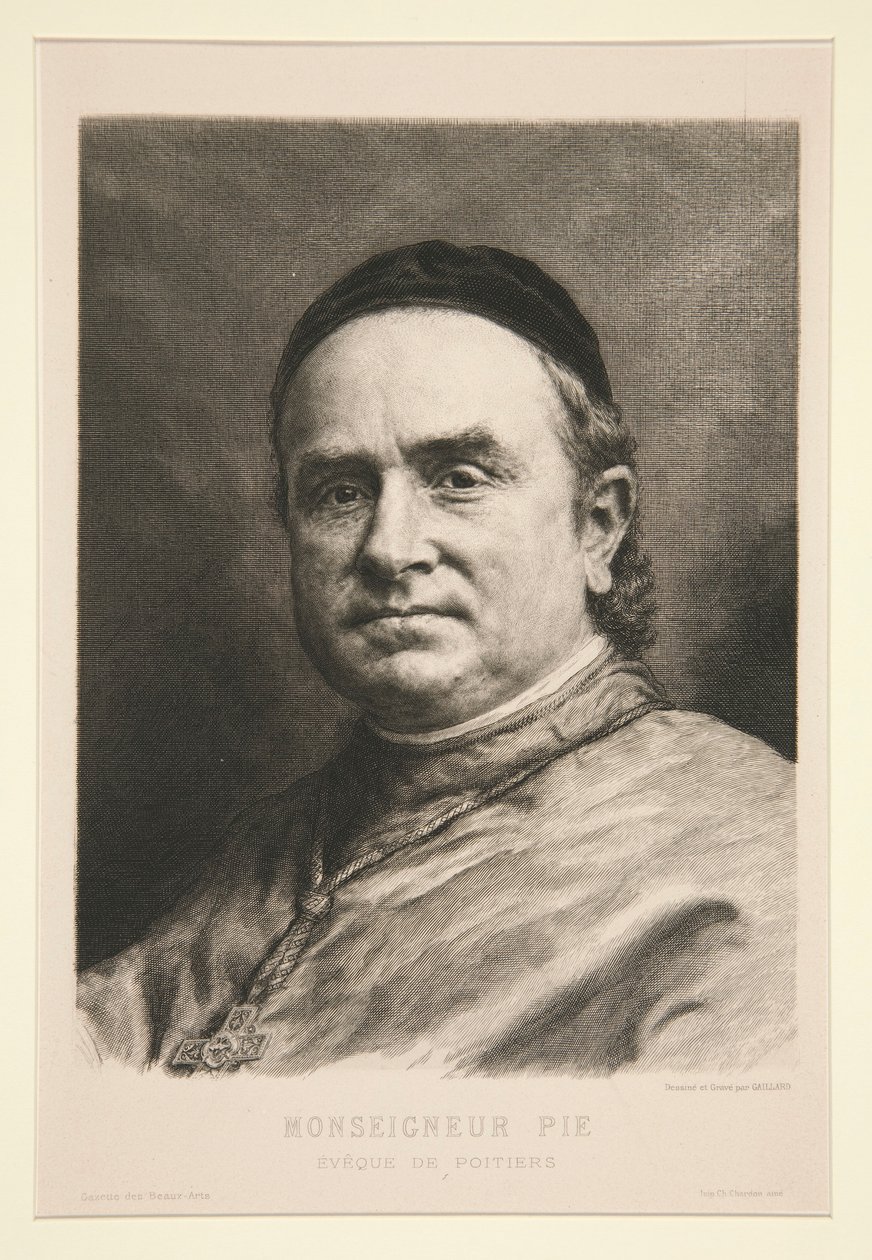 Monseigneur Pie by Claude Ferdinand Gaillard