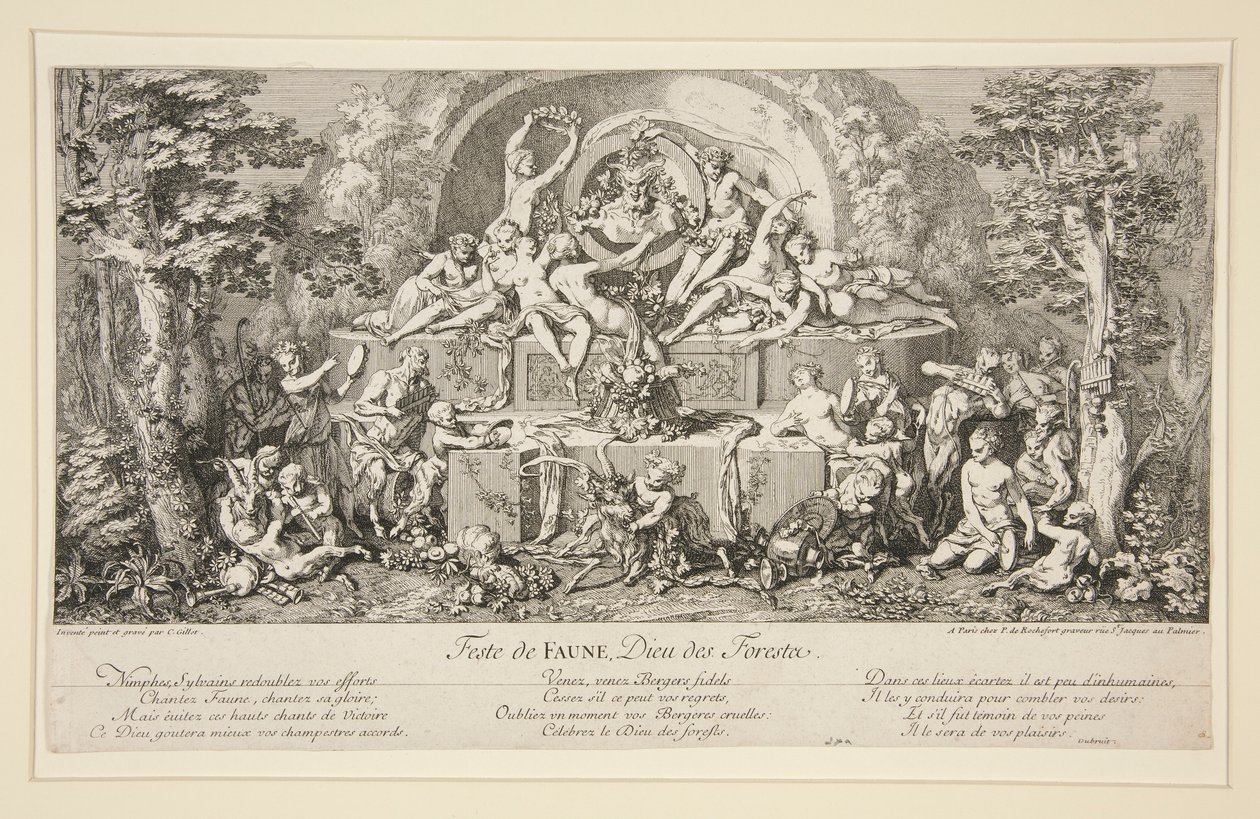 Festival of Faun, God of the Forests by Claude Gillot