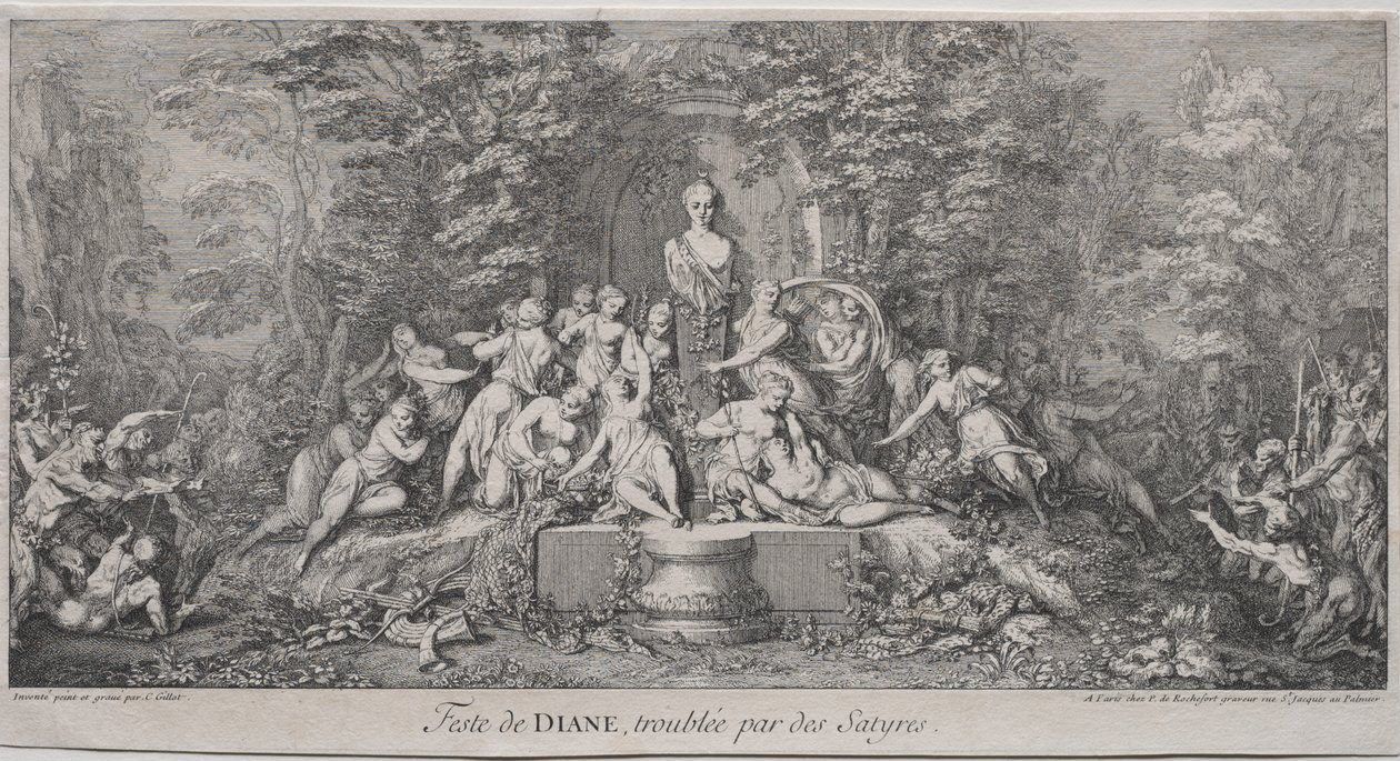 The Four Festivals by Claude Gillot