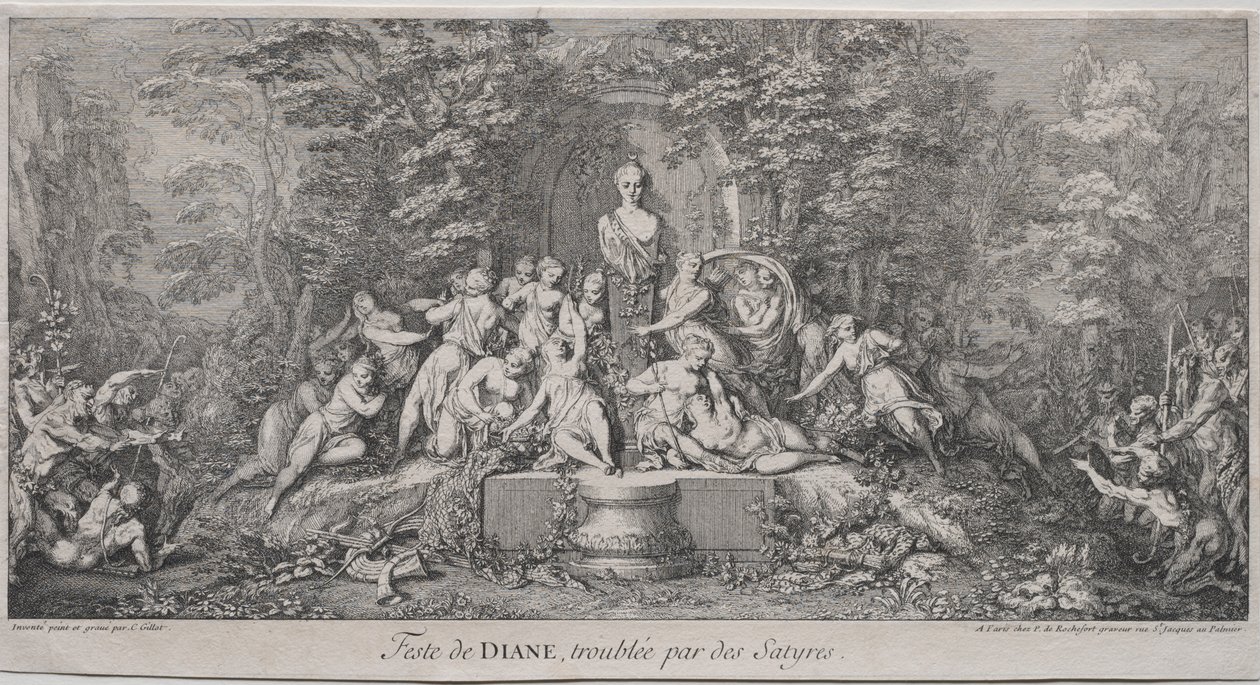 The Four Festivals by Claude Gillot