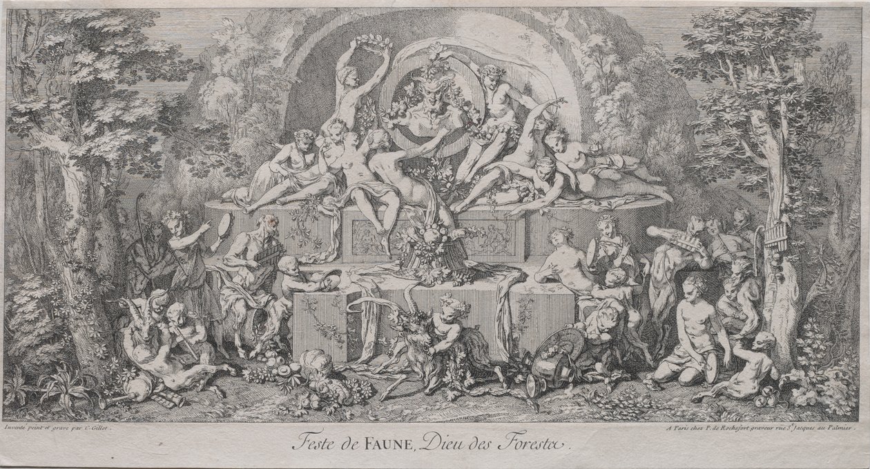 The Four Festivals: Festival of Faune by Claude Gillot