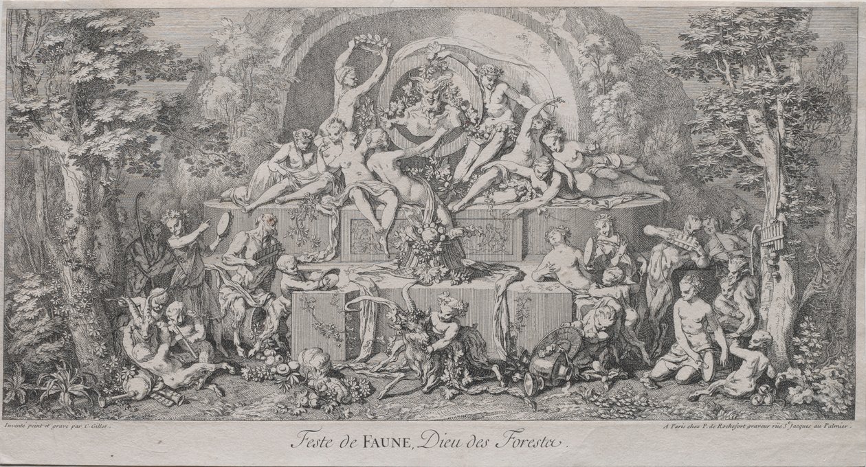 The Four Festivals: Festival of Faune by Claude Gillot