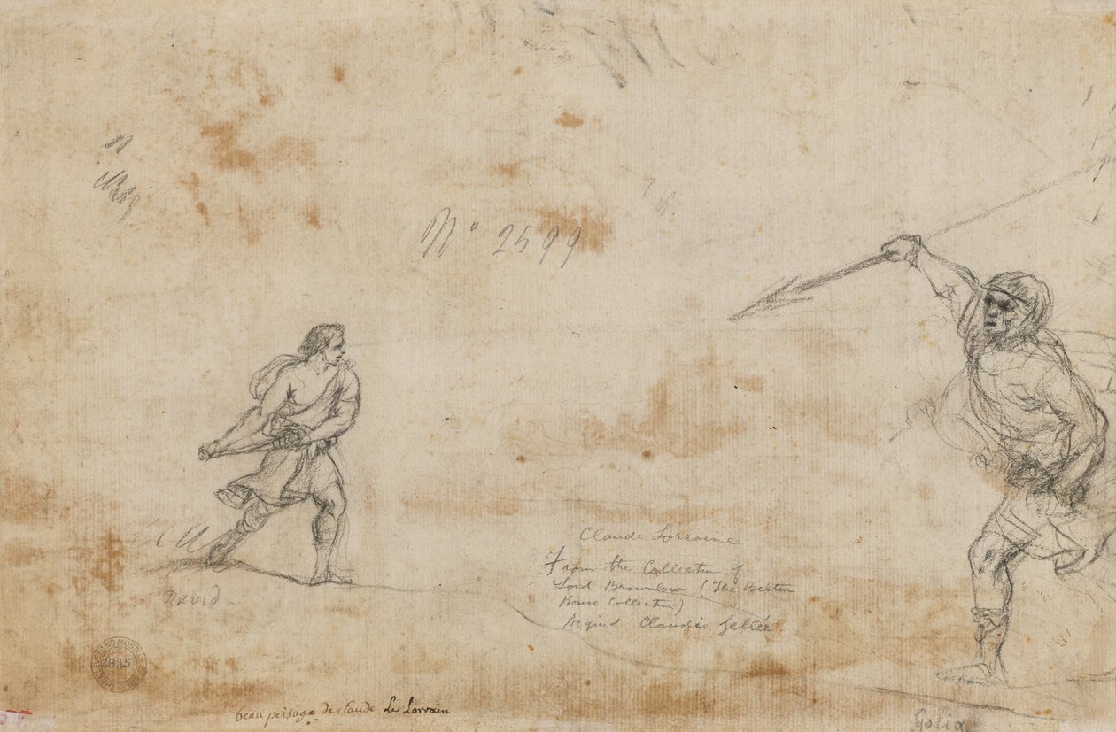 David and Goliath by Claude Lorrain