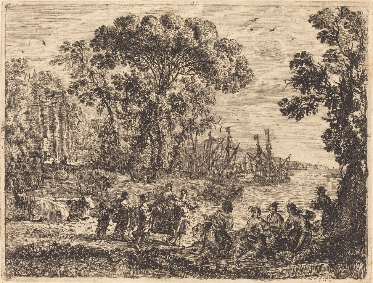 Europa and the Bull by Claude Lorrain