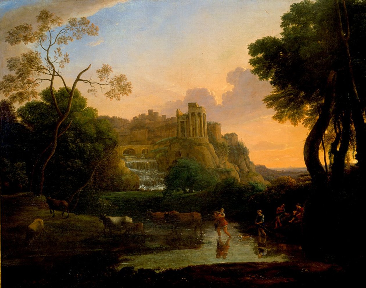 Ideal View of Tivoli by Claude Lorrain