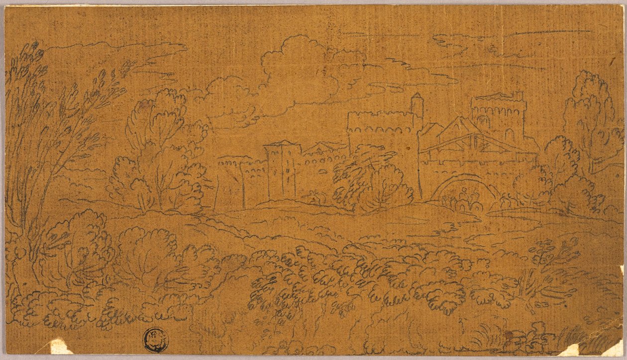 Landscape with Walled Town by Claude Lorrain