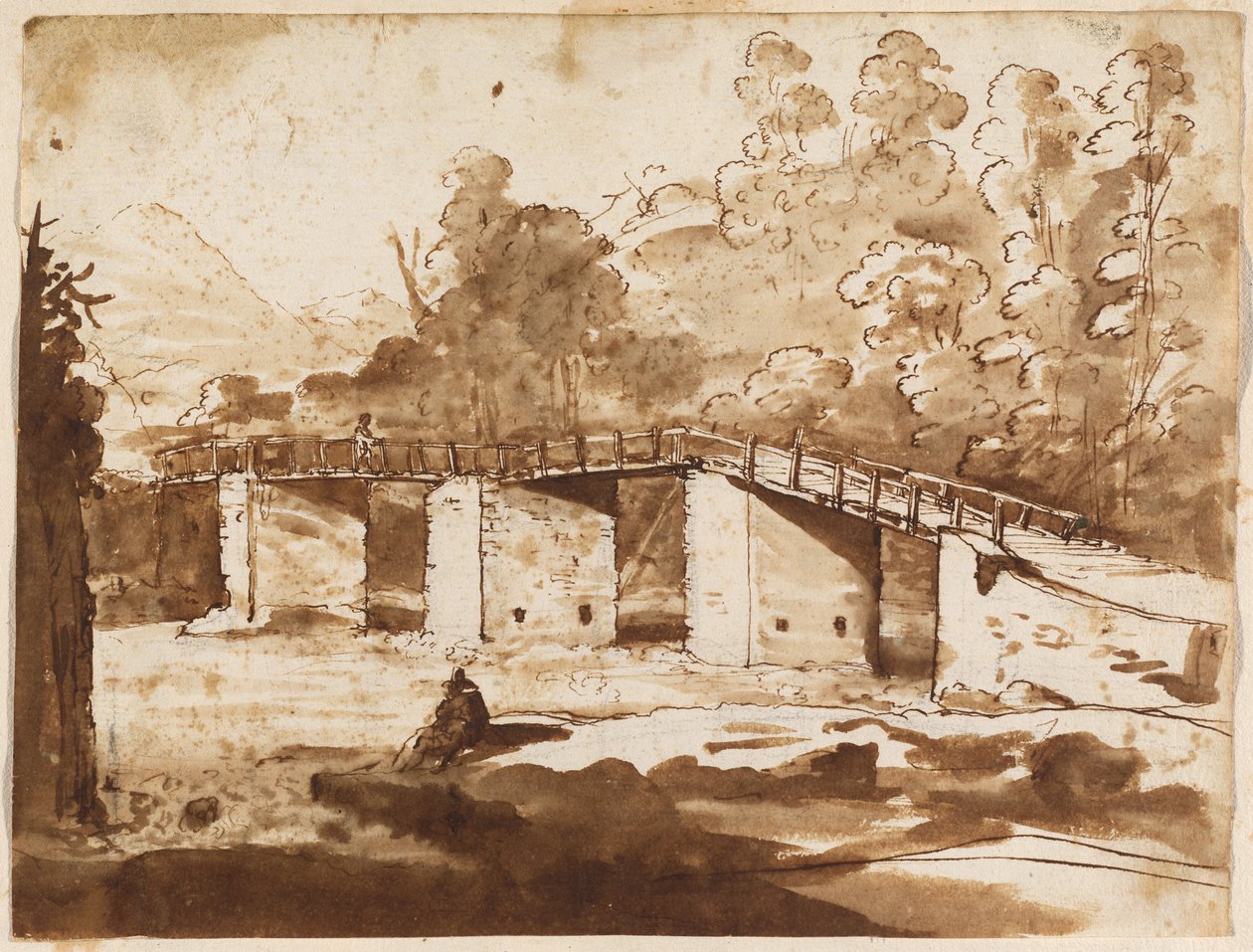 Landscape with a Bridge by Claude Lorrain