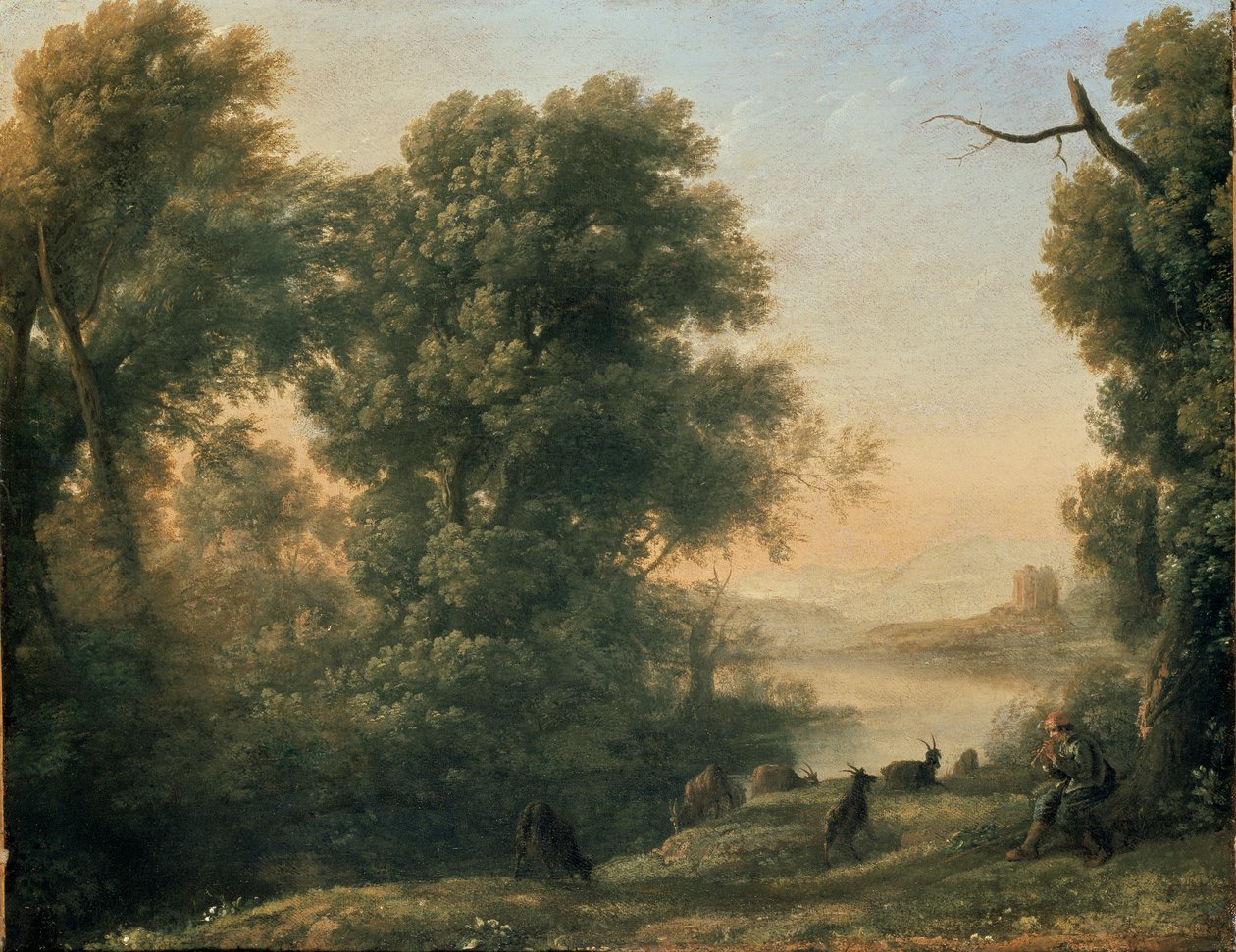 Landscape with a Goatherd by Claude Lorrain