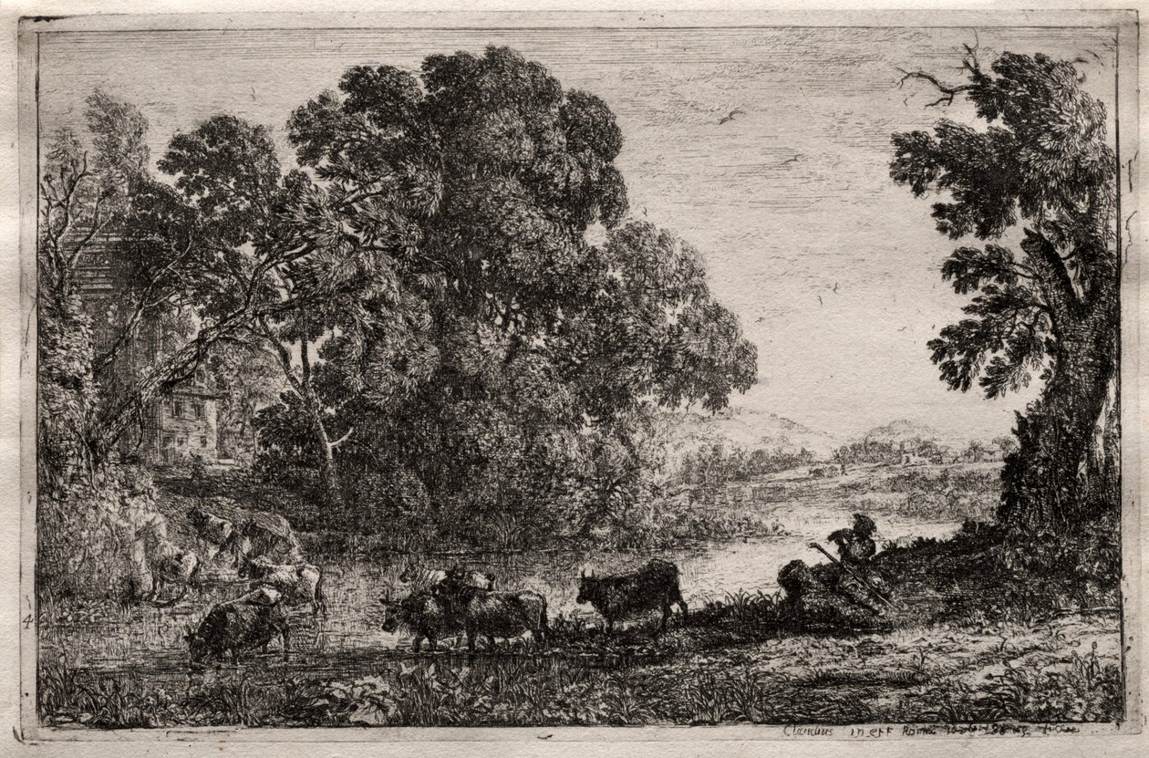 The Cowherd by Claude Lorrain