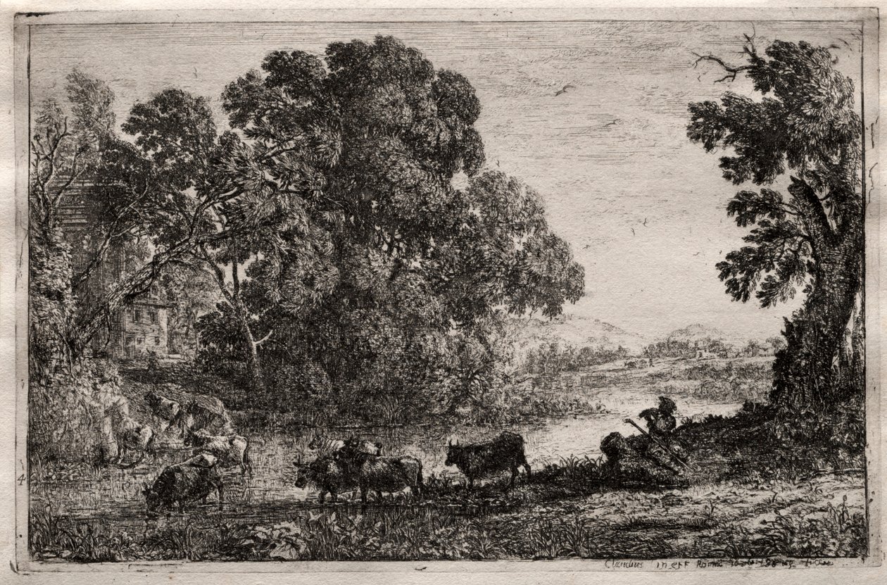 The Cowherd by Claude Lorrain