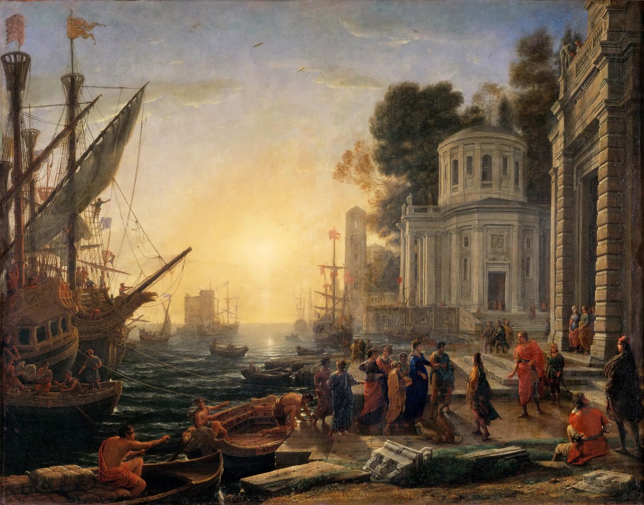 The Disembarkation of Cleopatra at Tarsus by Claude Lorrain