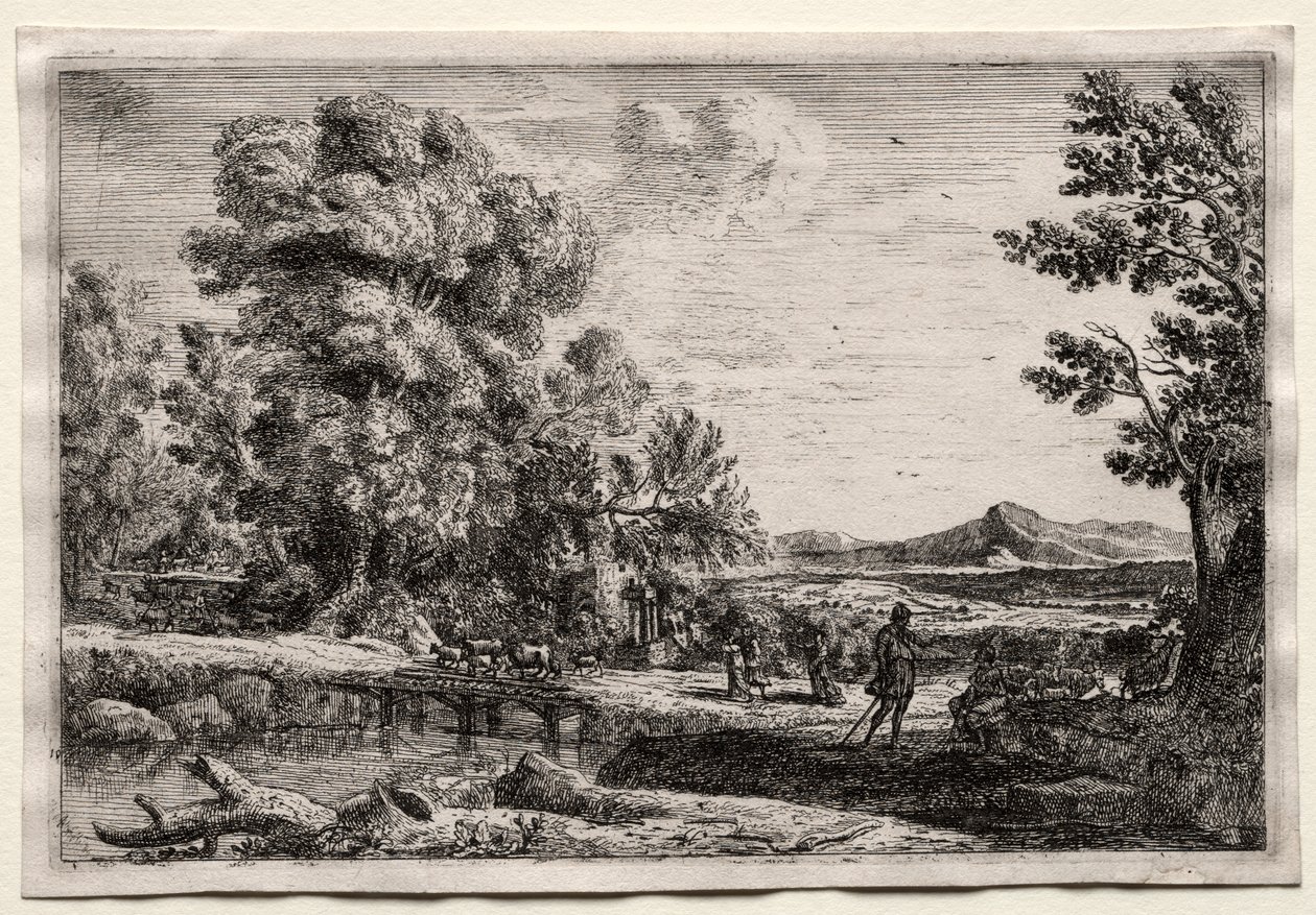 The Wooden Bridge by Claude Lorrain
