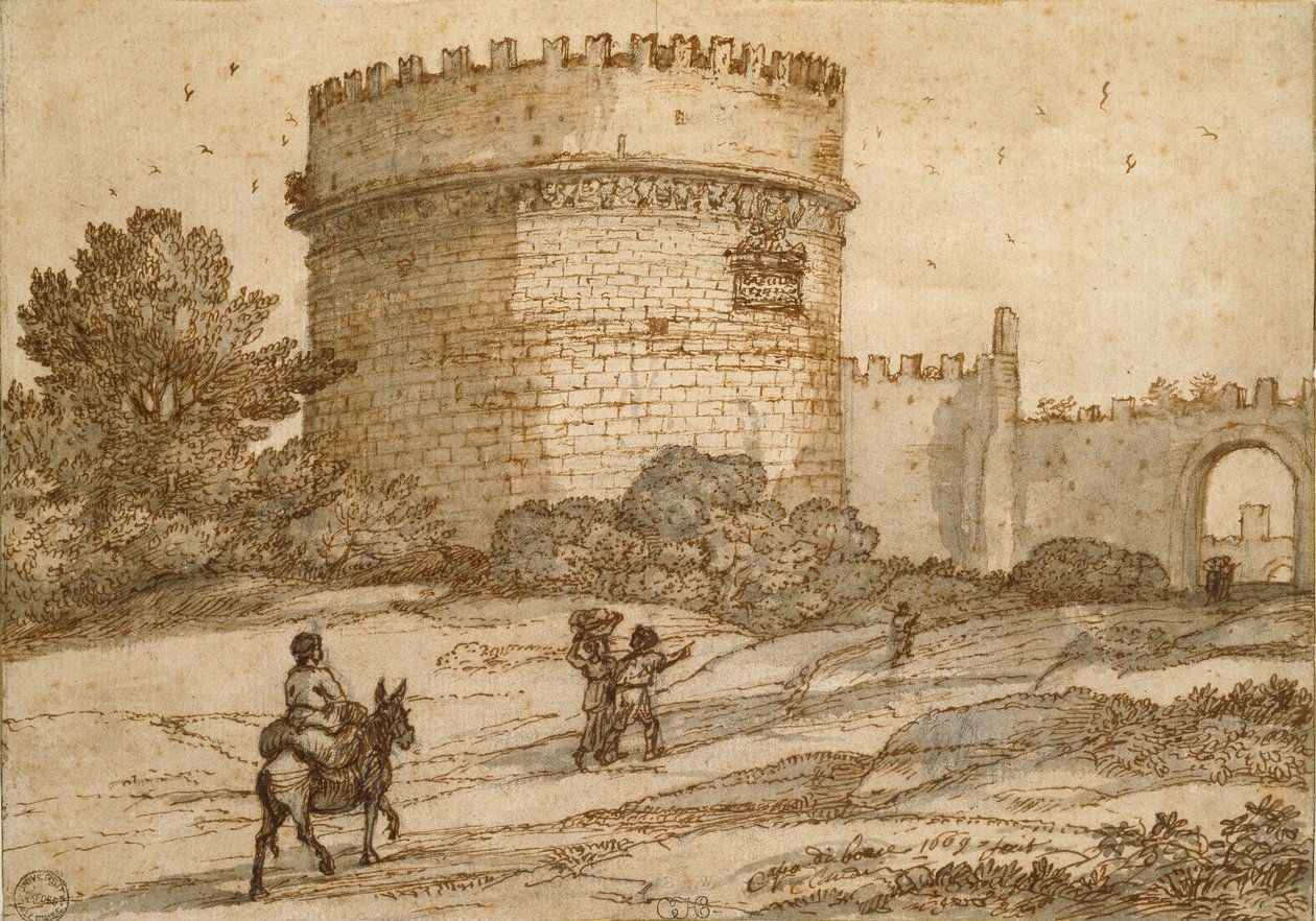 Tomb of Cecilia Metella by Claude Lorrain