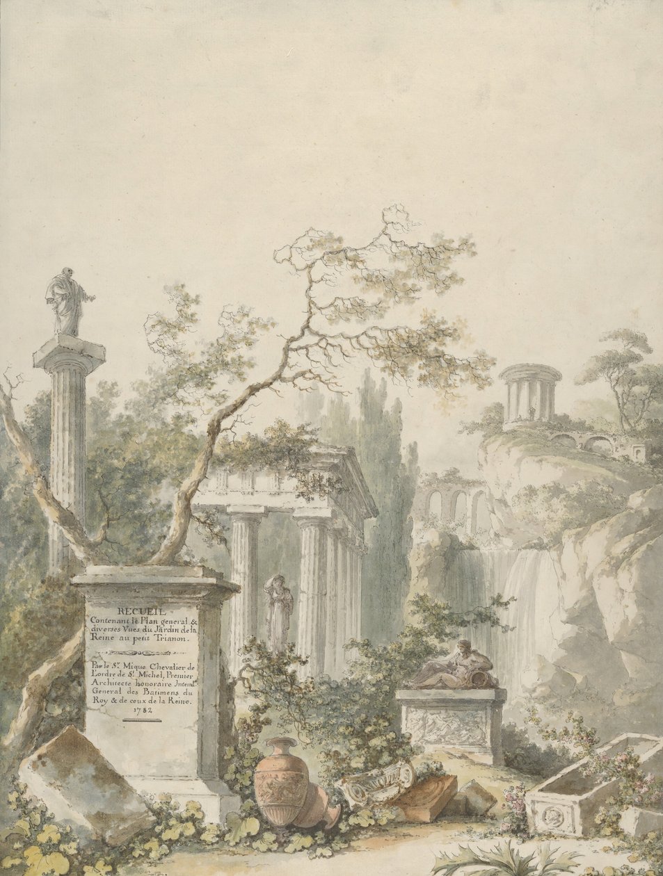 Design for a Frontispiece by Claude Louis Chatelet