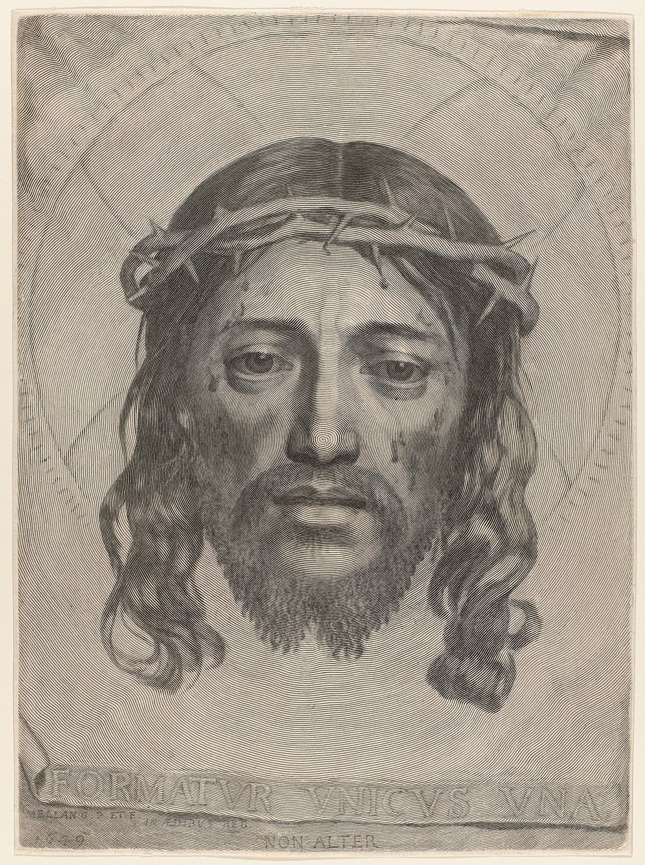 Face of Christ by Claude Mellan