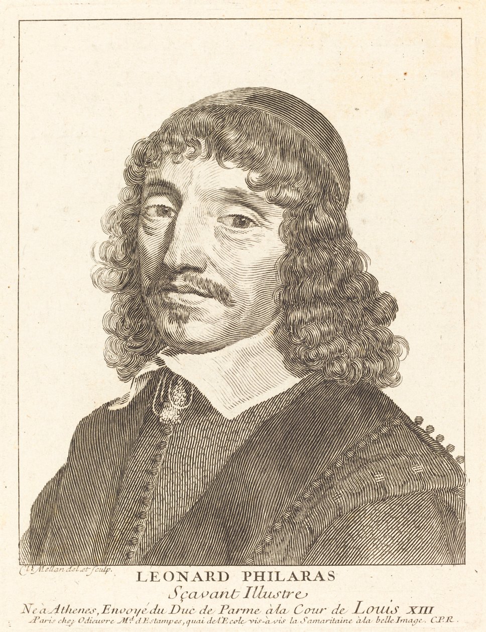Leonardos Philaras by Claude Mellan