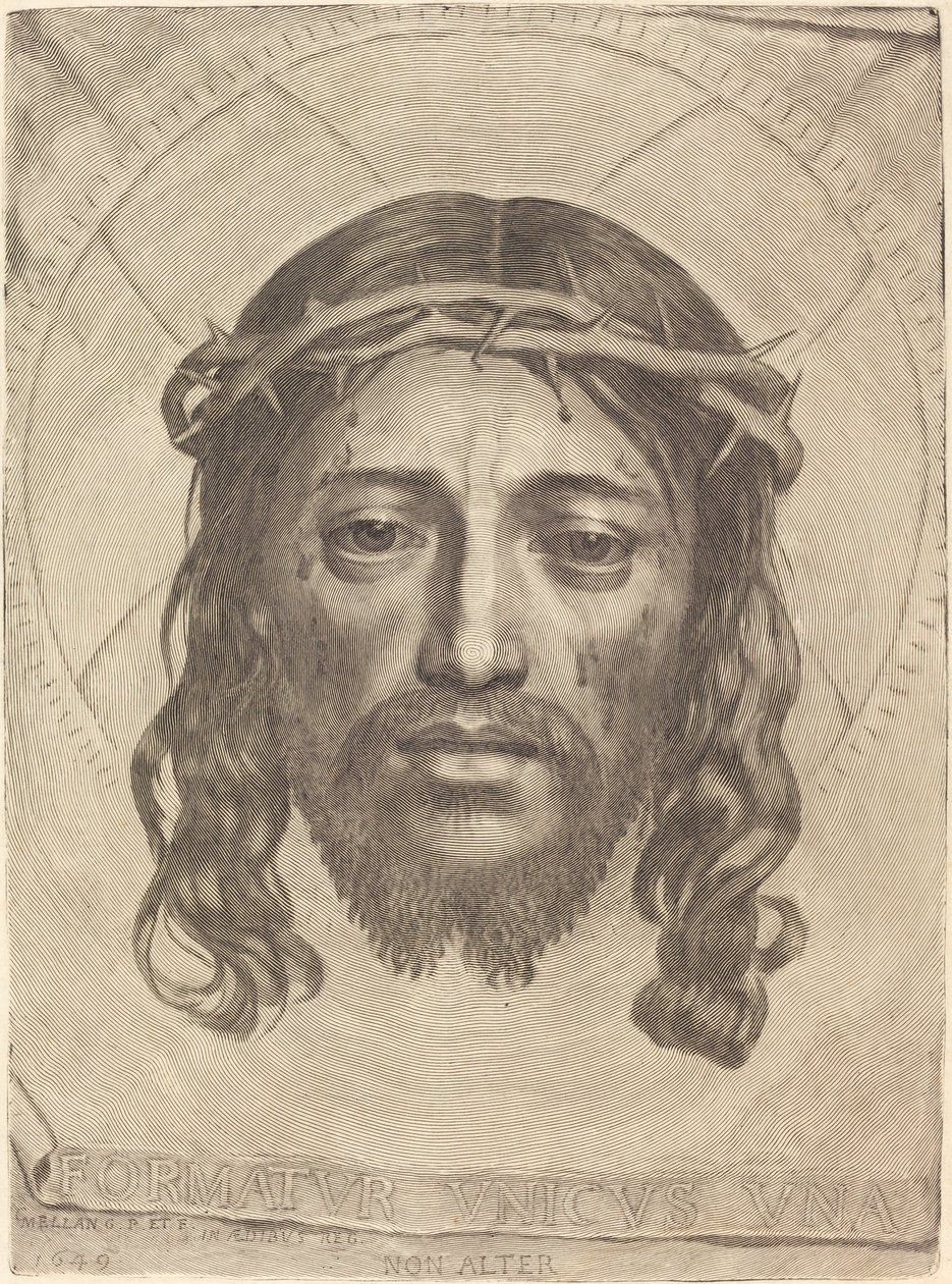 The Sudarium of Saint Veronica by Claude Mellan