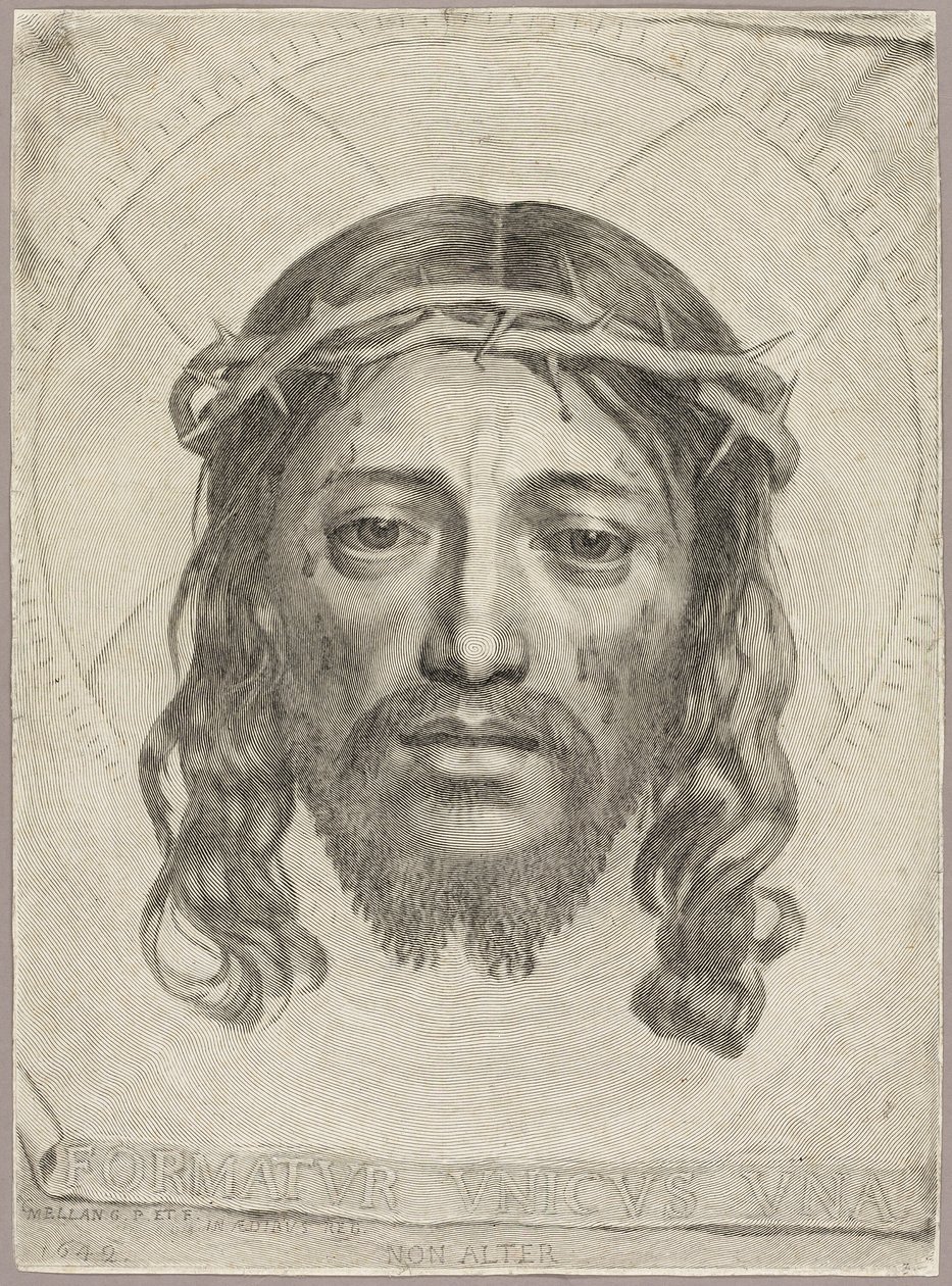 The Sudarium of Saint Veronica by Claude Mellan