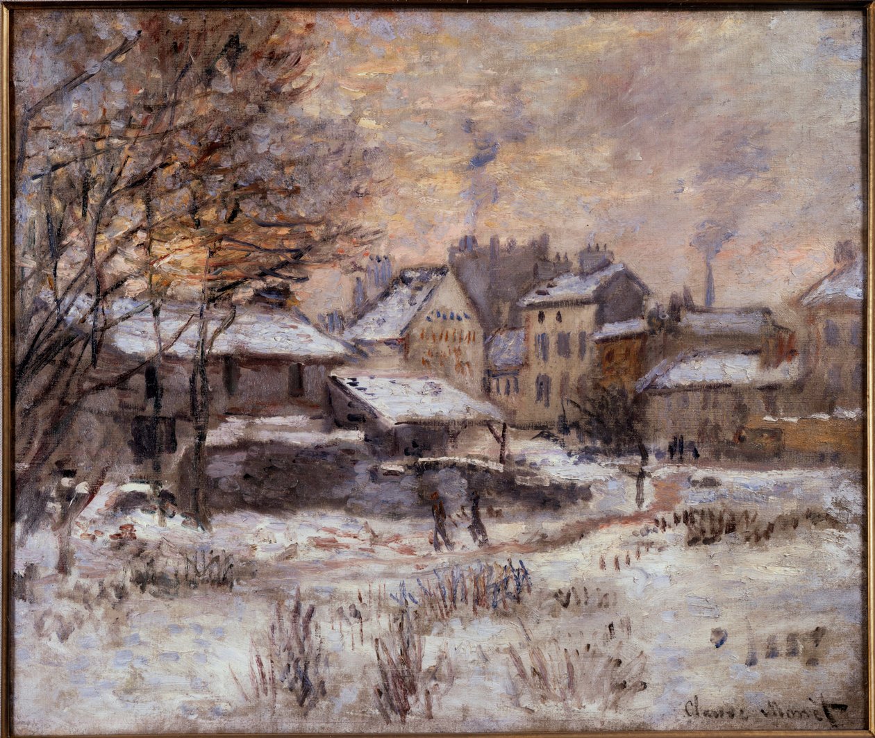 Argenteuil Under the Snow by Claude Monet