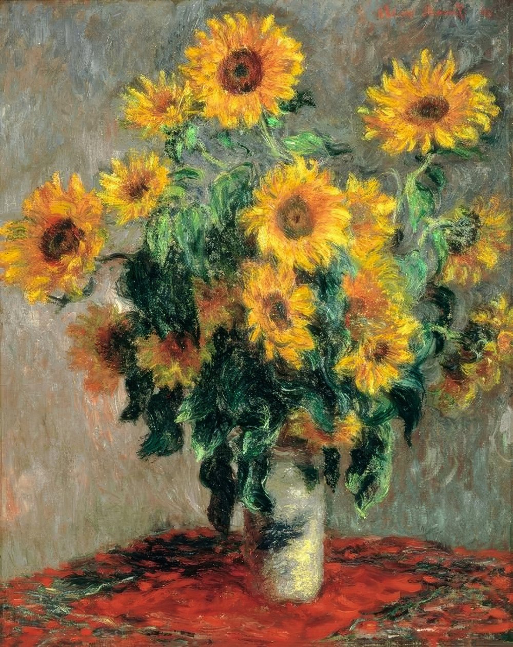 Bouquet of Sunflowers by Claude Monet