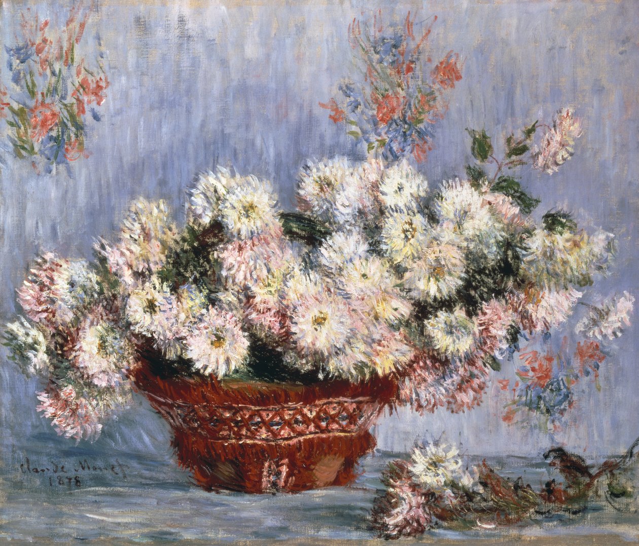 Chrysanthemums by Claude Monet