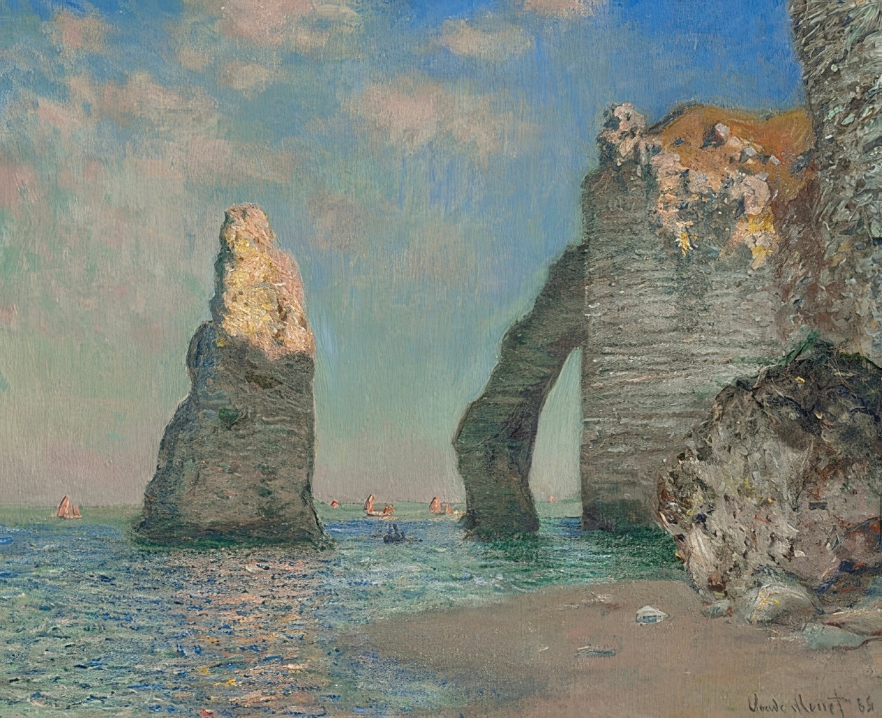 The Cliffs at Étretat. 1885 by Claude Monet