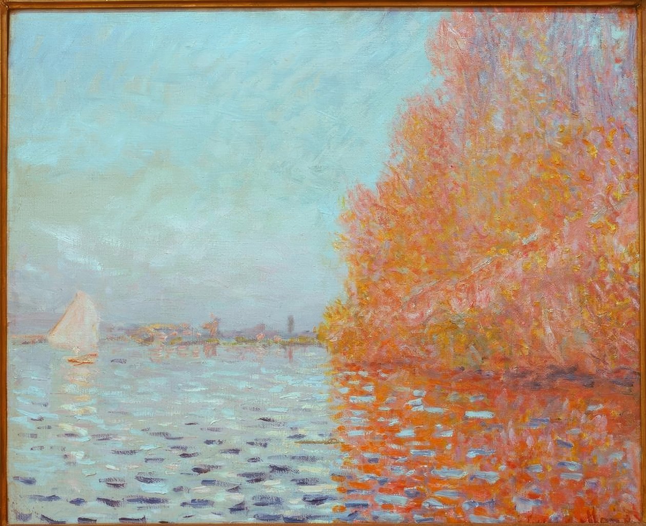 River Landscape, Autumn by Claude Monet